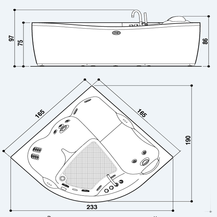 Высота 56. Ванна гидромассажная Jacuzzi maxima. Гидромассажная ванна 165x165. Джакузи ванна 165x165. Джакузи ванна maxima.